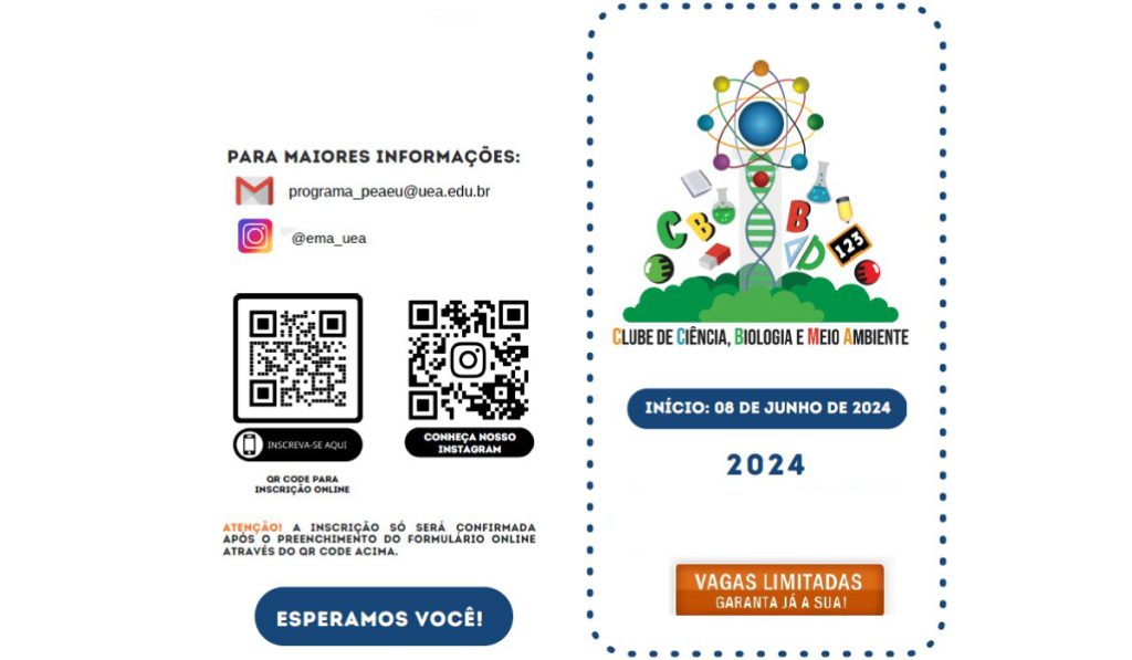 As vagas são limitadas e podem ser realizadas até 31 de maio. O projeto visa reforçar a aprendizagem nas avaliações nacionais, como Enem, e por instituições municipais e estaduais de ensino